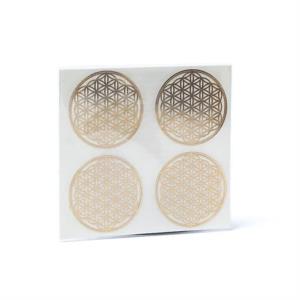 Adesivo in metallo fiore della Vita