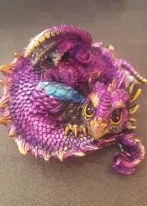 Baby drago raggomitolato