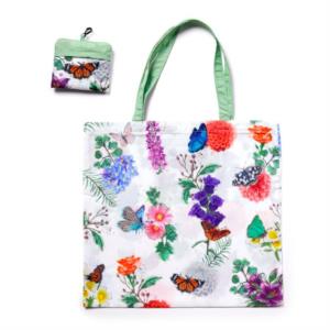 Borsa pieghevole con farfalle