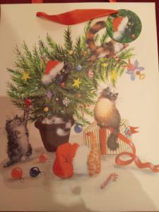 Busta Regalo Gatti e Albero