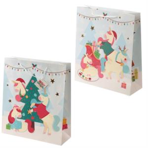 Busta regalo Natale -  Unicorno 