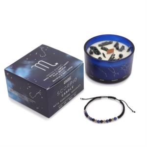 Candela Zodiacale con bracciale Scorpione