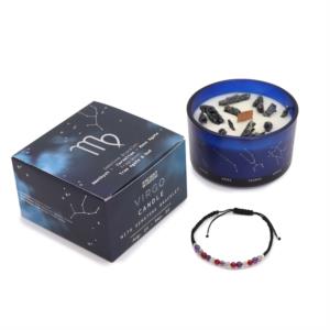 Candela Zodiacale con bracciale Vergine