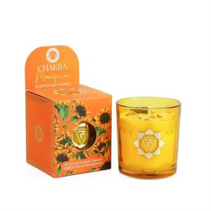 Candela  chakra Manipura t� verde e citronella