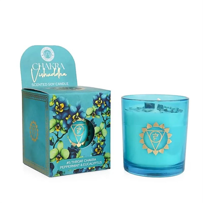 Candela  chakra  Vishuddha menta piperita eucalipt