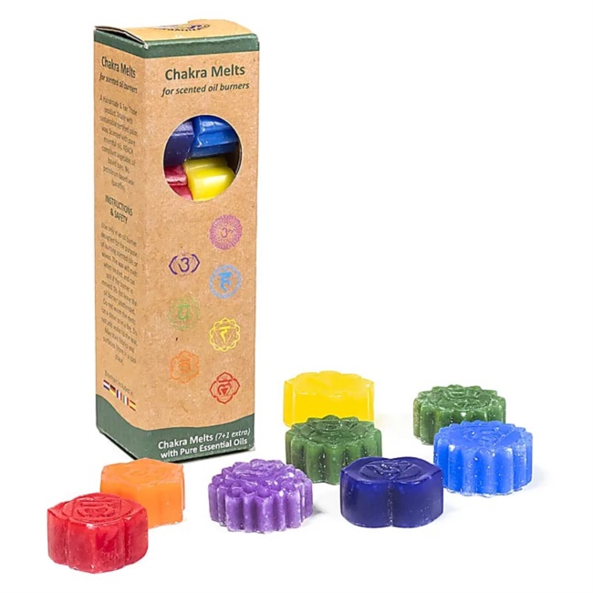 Cera profumata Chakra per brucia essenze 