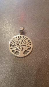 Ciondolo albero della vita acciaio