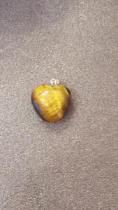 Ciondolo cuore occhio di tigre