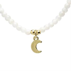 Collana pietra di luna con ciondolo luna