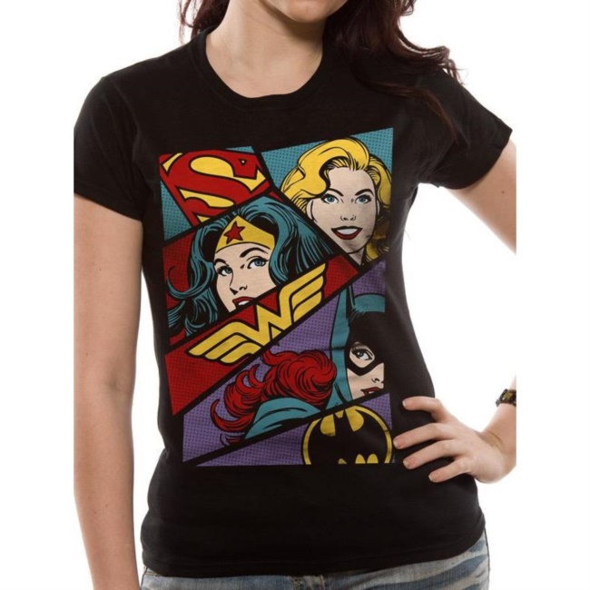 Dc Originals: Heroine Art (T-Shirt Unisex Tg. XL)