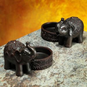 Elefante porta candela tea light
