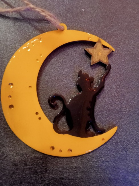 Gatto su luna