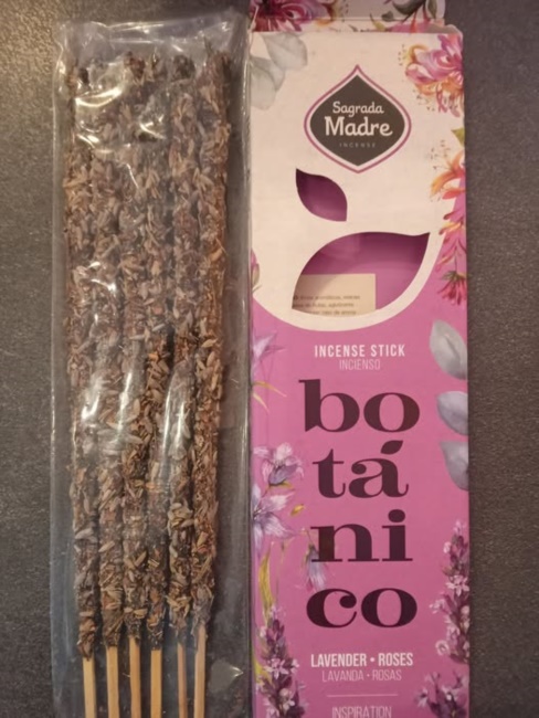 Incenso Lavanda e Rosa