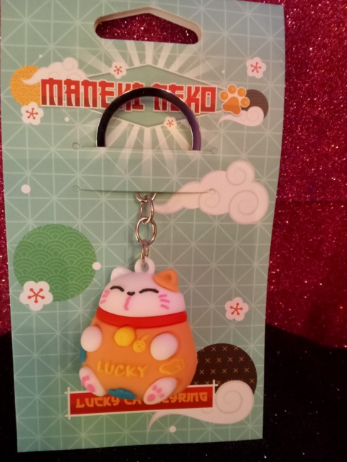 Maneki Neko portachiavi in Pvc