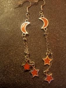 Orecchini luna e stelline