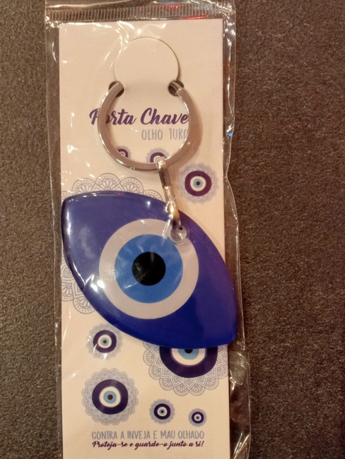 Portachiavi occhio turco blu