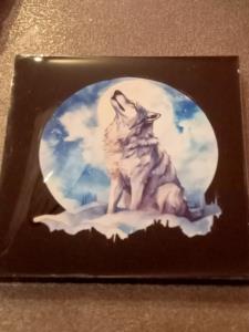 Sottobicchiere con lupo