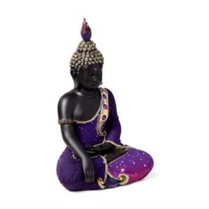 Statua di Buddha Thailandese  nero e viola