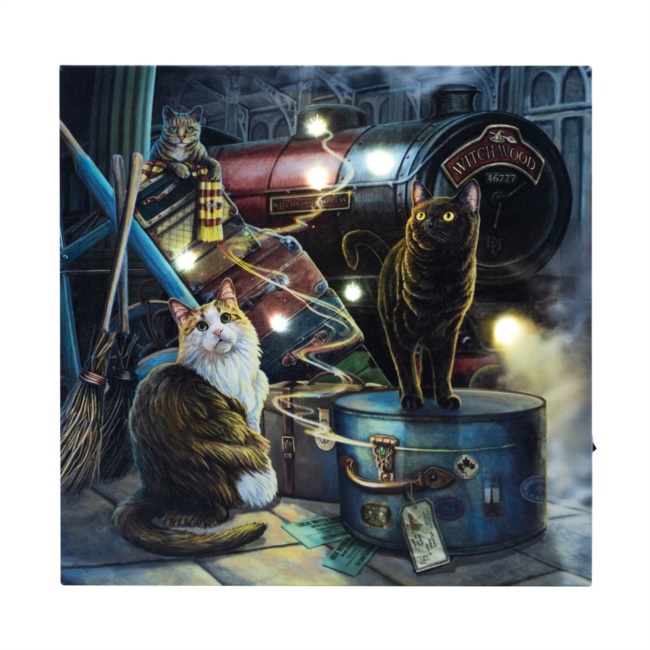 Targa luminosa su tela Witchwood Express 