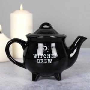 Witches Brew teiera in ceramica nera