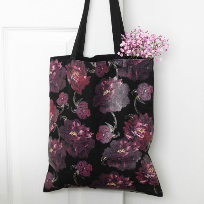borsa floreale dark romance