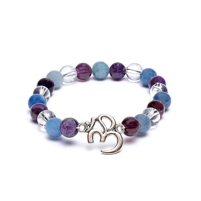 bracciale ametista avventurina cristallo di rocca