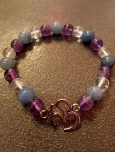 bracciale ametista avventurina cristallo di rocca