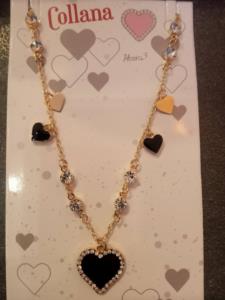 collana cuore nero
