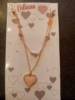 collana cuore rosa
