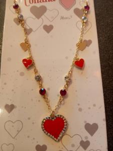 collana cuore rosso