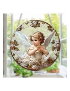 decorazione da finestra con angelo