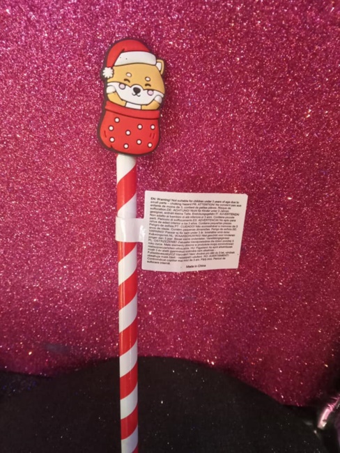 matita natalizia con volpe