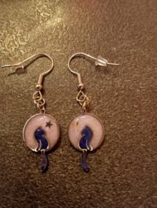 orecchini gatti stelline