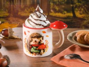 tazza in ceramica riccio