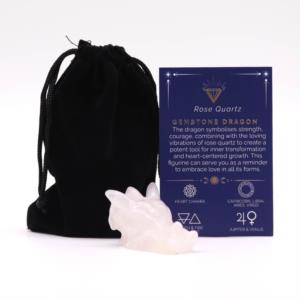 testa di drago quarzo rosa